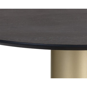 Monaco Coffee Table - Gold - Grey Marble / Charcoal Grey