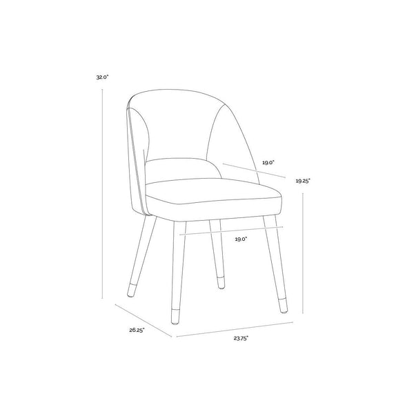 Monae Dining Chair - Abbington Black