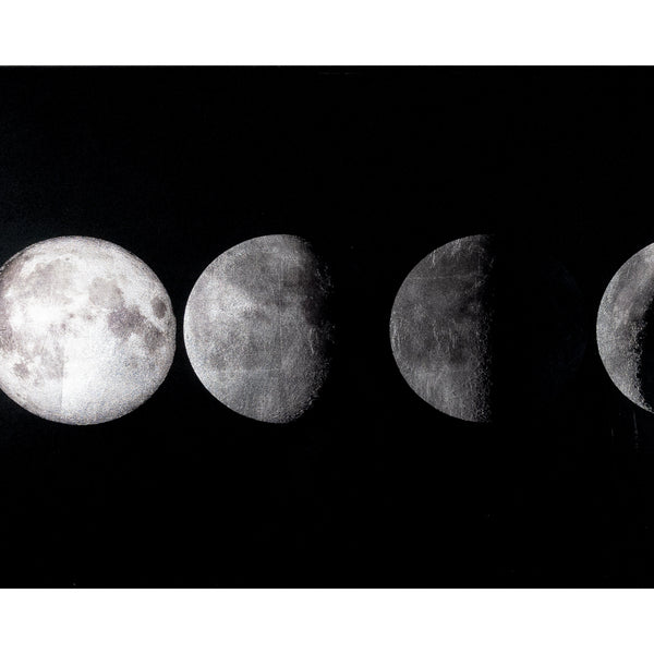Moon Phases - 72" X 30" - Charcoal Frame