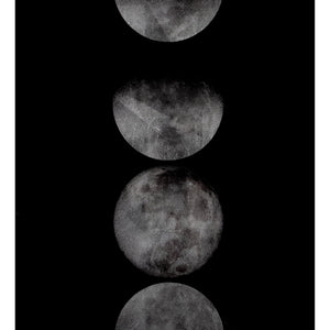 Moon Phases - 72" X 30" - Charcoal Frame