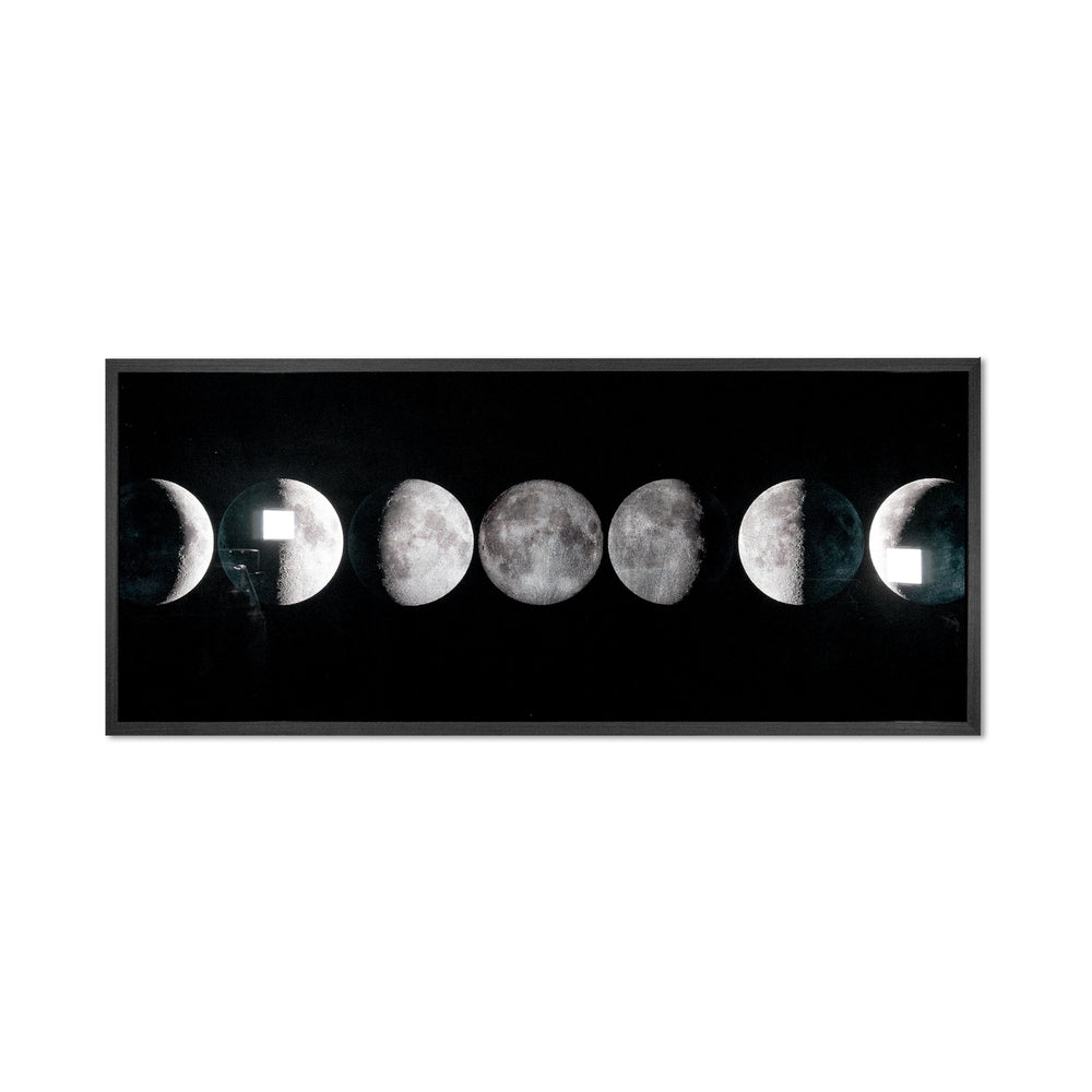 Moon Phases - 72" X 30" - Charcoal Frame