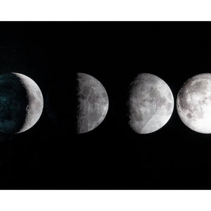 Moon Phases - 72" X 30" - Charcoal Frame