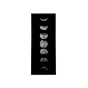 Moon Phases - 72" X 30" - Charcoal Frame