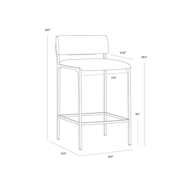 Mori Counter Stool - Abbington Black