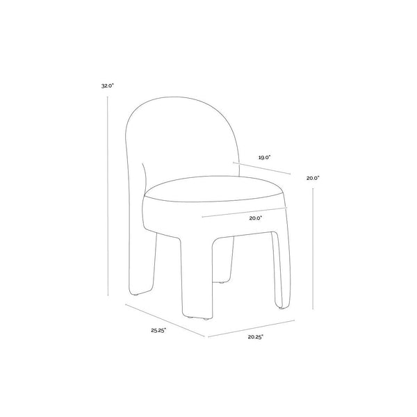 Myrtle Dining Chair - Opera Spice