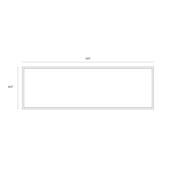 Mystic Landscape - 72" X 22" - Black Floater Frame