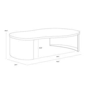 Nafisa Coffee Table - Versace Greige