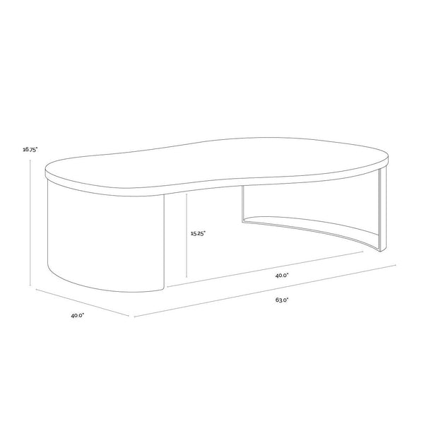 Nafisa Coffee Table - Versace Greige