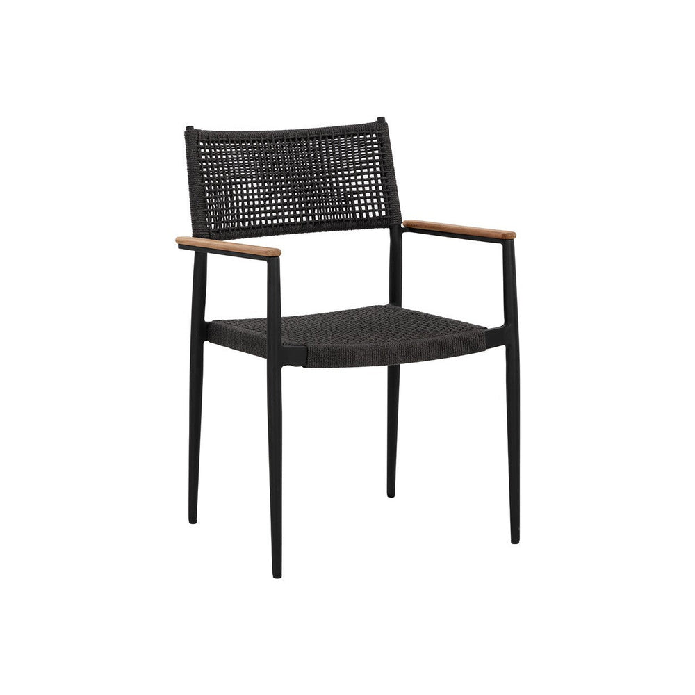 Nava Stackable Dining Armchair - Black