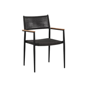 Nava Stackable Dining Armchair - Black