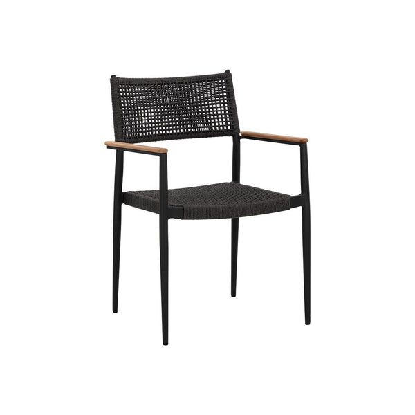 Nava Stackable Dining Armchair - Black