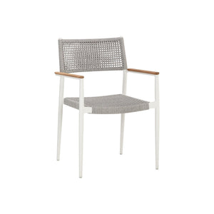 Nava Stackable Dining Armchair - White