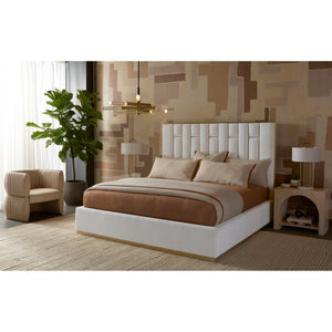 Nemu Bed King - Rhea Light Barley