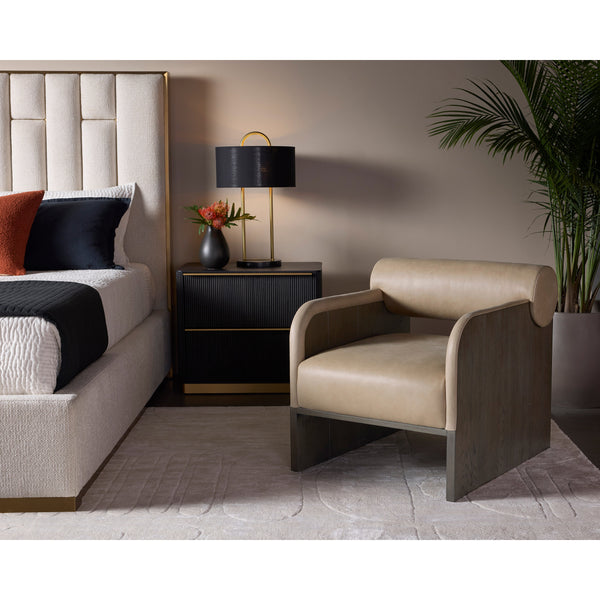 Nemu Bed King - Rhea Light Barley