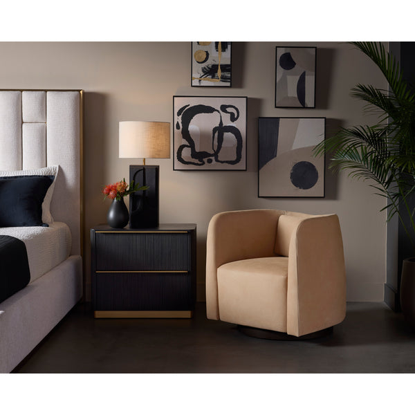 Nemu Bed King - Rhea Light Barley