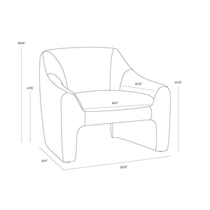 Nevaeh Lounge Chair - Danny Amber