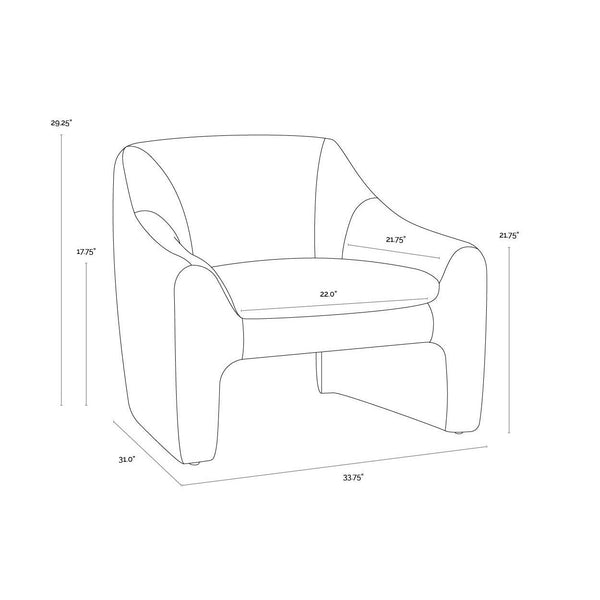 Nevaeh Lounge Chair - Danny Amber