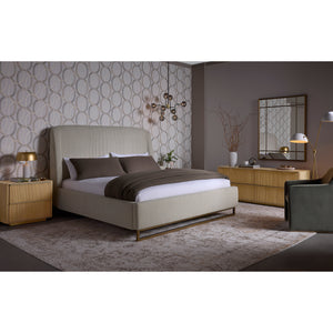 Nevin Bed King - Dove Cream