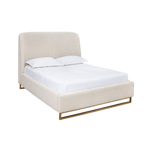 Nevin Bed Queen - Dove Cream