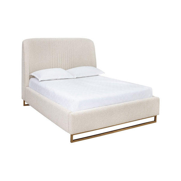Nevin Bed Queen - Dove Cream