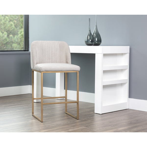 Nevin Counter Stool - Polo Club Muslin