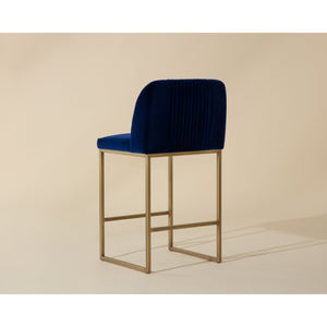 Nevin Counter Stool - Sapphire Blue