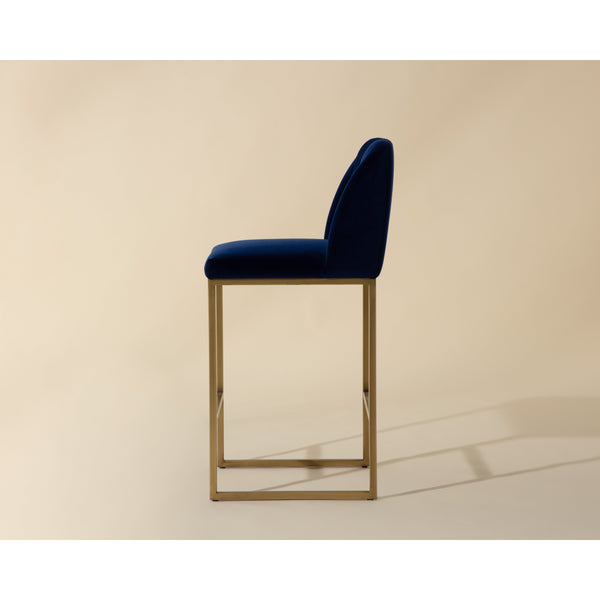 Nevin Counter Stool - Sapphire Blue