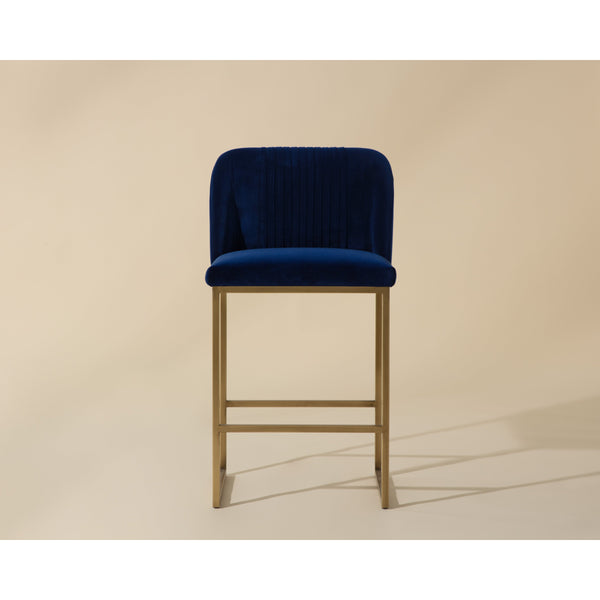 Nevin Counter Stool - Sapphire Blue
