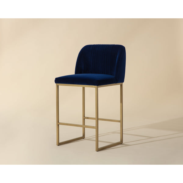 Nevin Counter Stool - Sapphire Blue