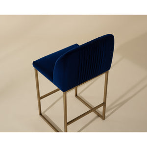 Nevin Counter Stool - Sapphire Blue