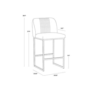 Nevin Counter Stool - Shadow Grey