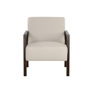 Neymar Lounge Chair - Linea Light Grey Leather