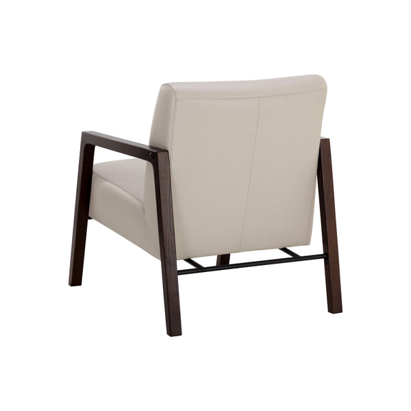 Neymar Lounge Chair - Linea Light Grey Leather