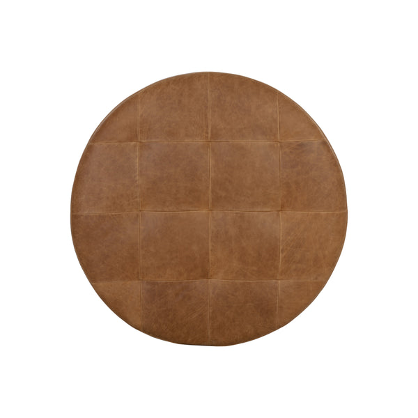 Nilda Ottoman - Camel Leather