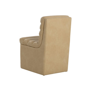 Norm Wheeled Dining Chair - Copley Latte