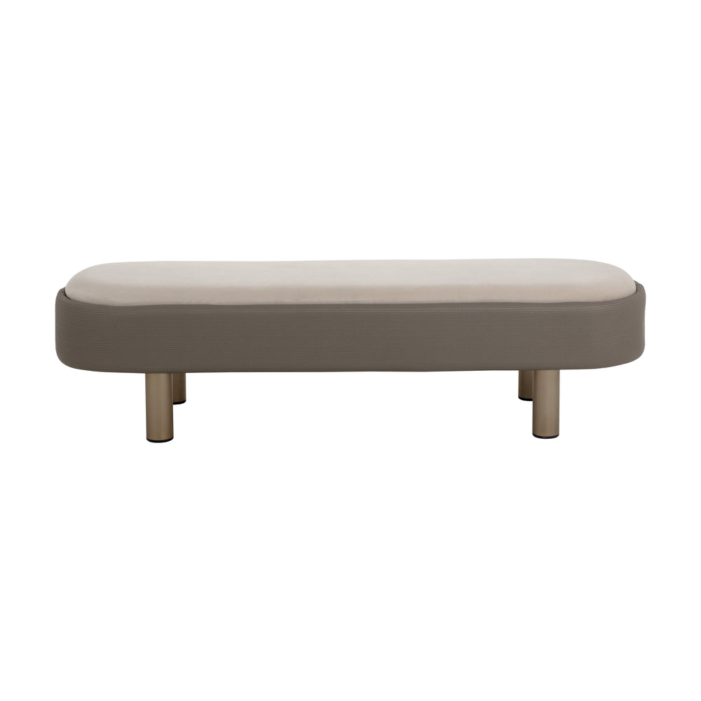 Odella Bench - Meg Taupe / Porcini Taupe