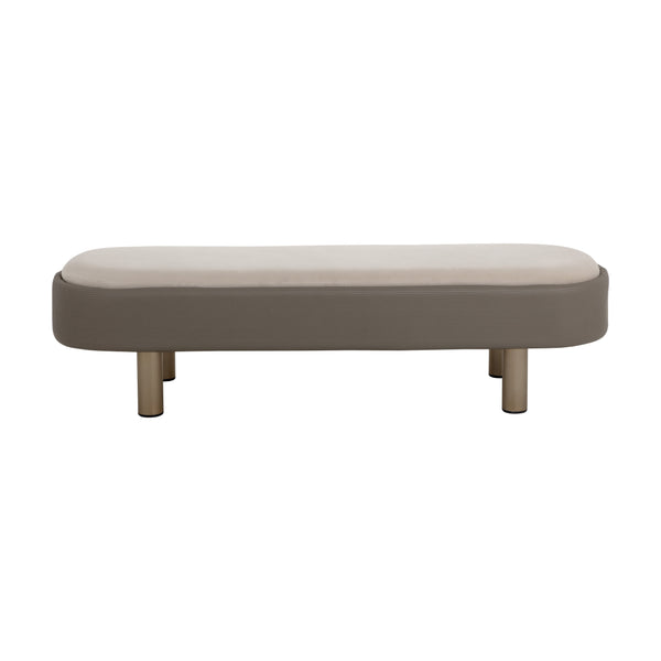 Odella Bench - Meg Taupe / Porcini Taupe