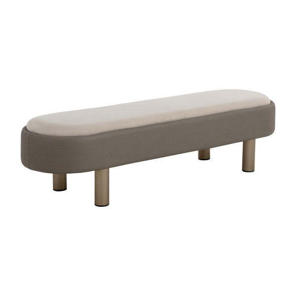 Odella Bench - Meg Taupe / Porcini Taupe