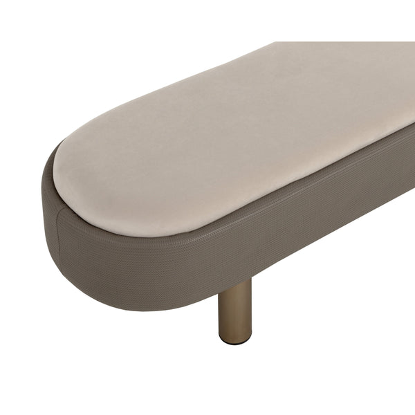 Odella Bench - Meg Taupe / Porcini Taupe