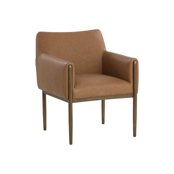 Olea Dining Armchair - Milliken Cognac