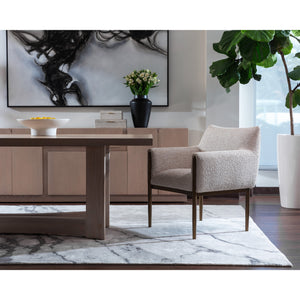 Olea Dining Armchair - Santa Cruz Oatmeal