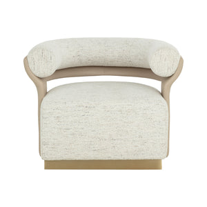 Olida Swivel Lounge Chair - Hailey Moon / Napa Beige