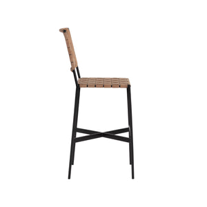 Omari Barstool - Suede Light Tan Leather