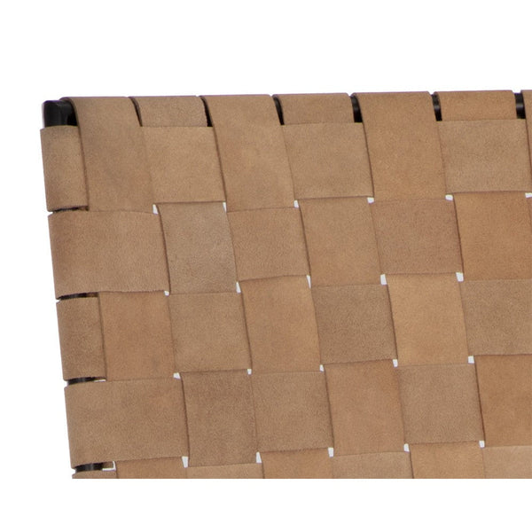 Omari Barstool - Suede Light Tan Leather