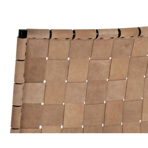 Omari Counter Stool - Suede Light Tan Leather