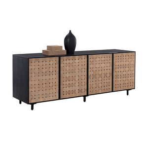 Omari Sideboard Large - Suede Light Tan Leather