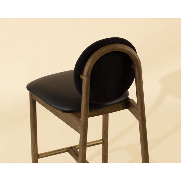 Orabell Barstool - Bravo Black / Abbington Black