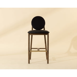 Orabell Barstool - Bravo Black / Abbington Black