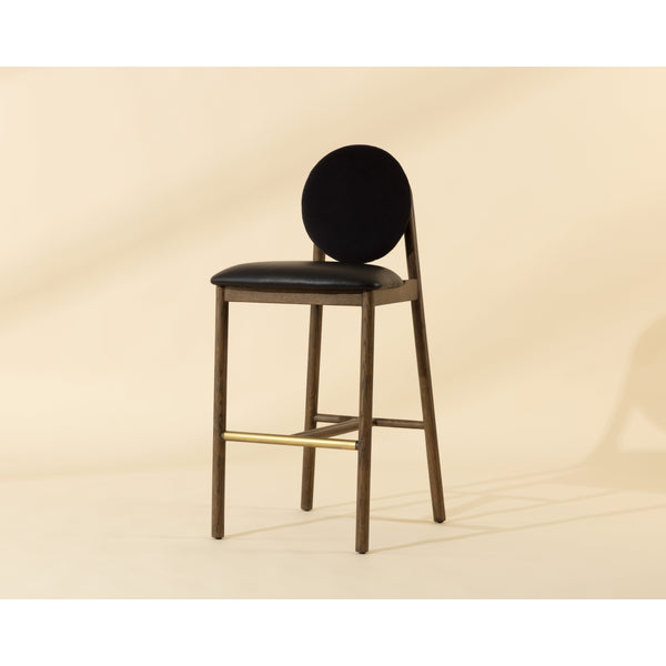 Orabell Barstool - Bravo Black / Abbington Black