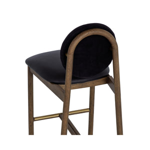 Orabell Barstool - Bravo Black / Abbington Black